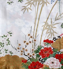 японское кимоно - деталь рисунка ткани