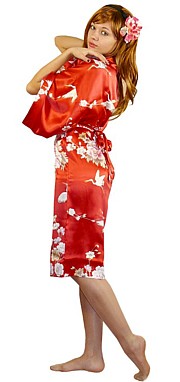 халатик-кимоно шелковый, сделано в Японии  в интернет-магазине KIMONO-JAPAN.RU