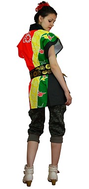 халатик-кимоно из иск. шелка, Япония