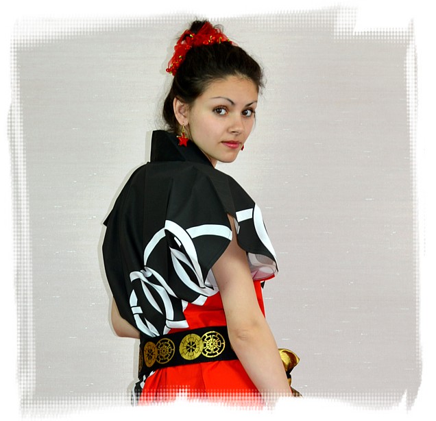 японская традиционная куртка без рукавов ХАНТЭН, unisex