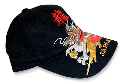японская мужская бейсболка ДРАКОН, с вышивкой