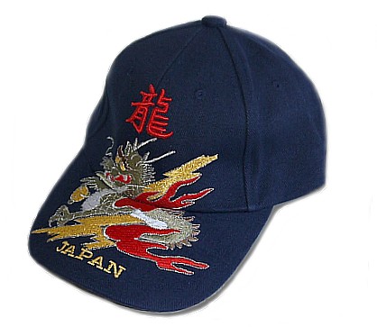 японская мужская бейсболка ДРАКОН, с вышивкой