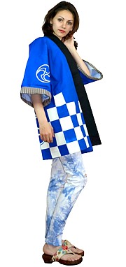 японская традиционная куртка хантэн, унисекс, хлопок 100%, сделано в Японии