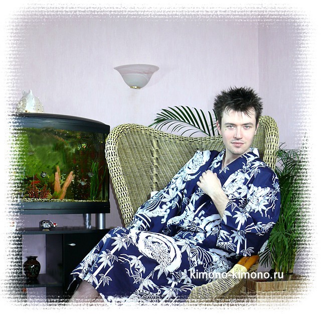 мужской халат-кимоно