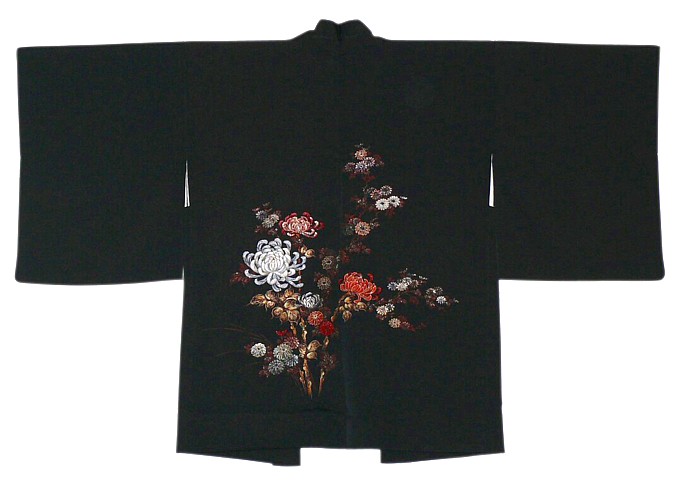 японское старинное шелковое хаори