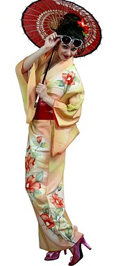 японское кимоно, 1960-е гг.