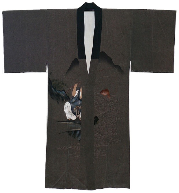 мужское кимоно с авторской росписью